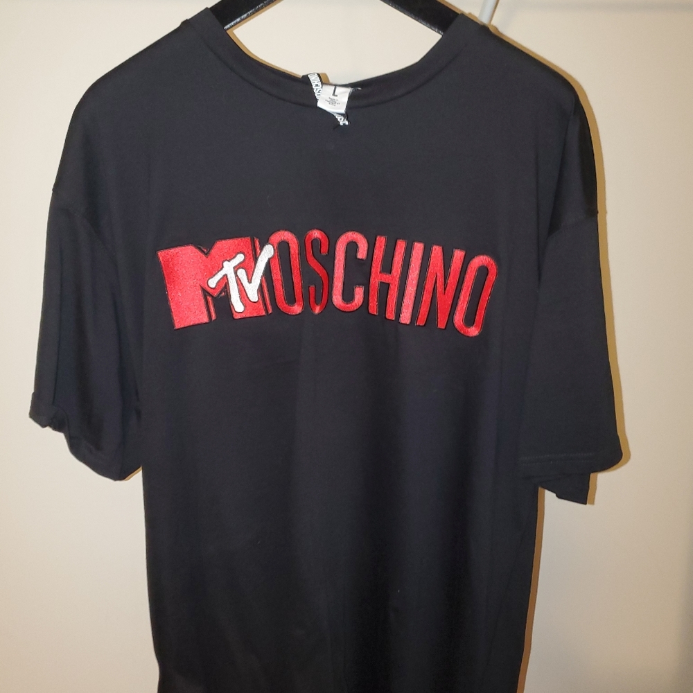 H&M Moschino Limited Edition Collab Tee Size Large